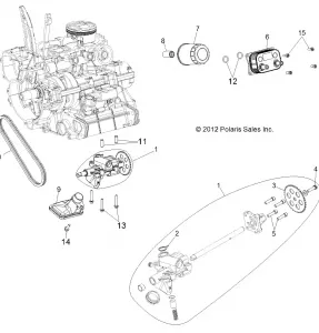 ENGINE, Маслянный насос and OIL COOLER - R13XT87AA/9EAK (49RGROILPUMP13RZRXP4I)