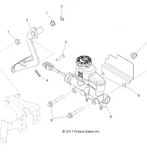 BRAKES, PEDAL and MASTER CYLINDER - R13JT87AD/AL/9EAK/EAL/EAO/EAT/EAW/EAP (49RGRBRAKEFOOT12RZRXP900)