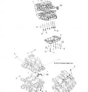 ENGINE, Картер - R13JT87AD/AL/9EAK/EAL/EAO/EAT/EAW/EAP (49RGRКартер13RZRXP4I)