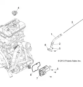 ENGINE, OIL DIPSTICK - R13JT87AD/AL/9EAK/EAL/EAO/EAT/EAW/EAP (49RGRDIPSTICK13RZRXP4)