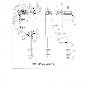 SUSPENSION, REAR SHOCK (7043916) - R13JT9EAK (49RGRSHOCKRR7043916)