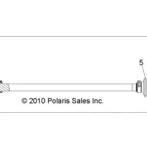 DRIVE TRAIN, FRONT HALF SHAFT - R13JT9EFX (49RGRSHAFTDRV11RZR875)