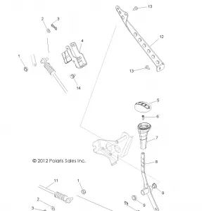 DRIVE TRAIN, GEAR SELECTOR - R13JT9EFX (49RGRGEARSELECT13RZRXP900I)