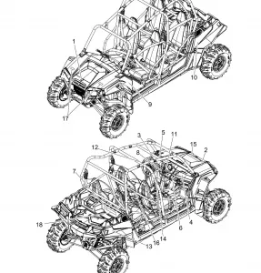 BODY, Наклейки - Z14XT9EFX (49RGRDECAL14ZXP4I)