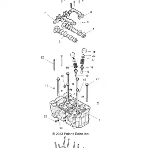 ENGINE, Головка блока цилиндров AND VALVES - Z14ST1EFX (49RGRVALVE14RZR1000)