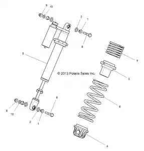 SUSPENSION, FRONT SHOCK MOUNTING - Z14ST1EFX (49RGRSHOCKMTG14RZR1000)