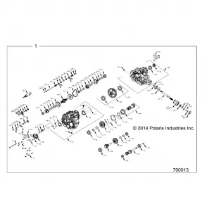 DRIVE TRAIN, MAIN GEARCASE INTERNALS - Z15VCE87AT/AV (700013)