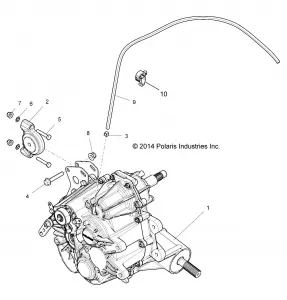 DRIVE TRAIN, MAIN GEARCASE MOUNTING - Z15VCE87AT/AV (700012)