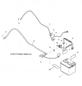 ELECTRICAL, BATTERY - Z15VCE87AT/AV (49RGRBATTERY14RZR1000)