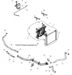 ENGINE, Охлаждение SYSTEM - Z15VCE87AT/AV (49RGRCOOL15Z90060