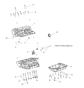 ENGINE, Картер - Z15VCE87AT/AV (49RGRКартер13900XP)