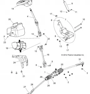 STEERING, POWER STEERING ASM. - Z15VBE87AK/AM/AT (700016)