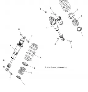 SUSPENSION, REAR SHOCK MOUNTING - Z15VCE87AT/AV (49RGRSHOCKMTGRR15RZR900)