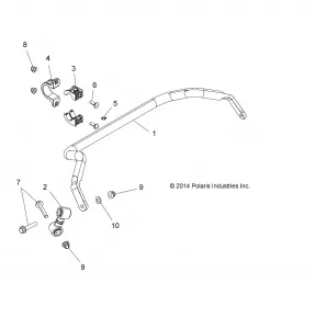 SUSPENSION, STABILIZER BAR, REAR - Z15VCE87AT/AV (49RGRSTABILIZERRR15RZR900)