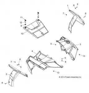 BODY, HOOD AND FRONT BODY WORK - Z15VA87 ALL OPTIONS (49RGRHOOD15Z90050)