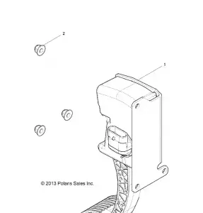 ENGINE, THROTTLE PEDAL - Z15VA87 ALL OPTIONS (49RGRTHROTTLEPEDAL14RZR1000)