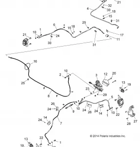 BRAKES, BRAKE LINES AND MASTER CYLINDER - Z15VBA87AJ/LJ/E87AK/AM/AT/LT/AL/AV (49RGRBRAKELINES15Z90060)