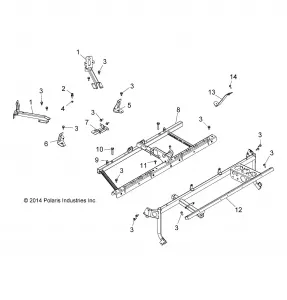 CHASSIS, MAIN Рама MOUNTS - Z15VBA87AJ/LJ/E87AK/AM/AT/LT/AL/AV (49RGRРама15Z90060)