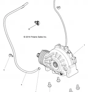 DRIVE TRAIN, FRONT GEARCASE MOUNTING - Z15VBA87AJ/LJ/E87AK/AM/AT/LT/AL/AV (49RGRGEARCASEMTG15RZR900)