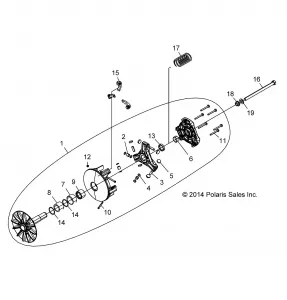 DRIVE TRAIN, PRIMARY CLUTCH - Z15VBA87AJ/LJ/E87AK/AM/AT/LT/AL/AV (49RGRCLUTCHDRV1323130)