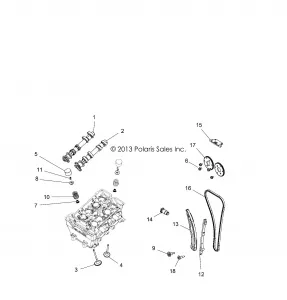 ENGINE, VALVES and CAMSHAFTS - Z15VBA87AJ/LJ/E87AK/AM/AT/LT/AL/AV (49RGRCAM14900XP)