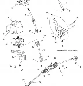 STEERING, POWER STEERING ASM. - Z15VBE87AK/AM/AT/LT/AL/AV (700163)