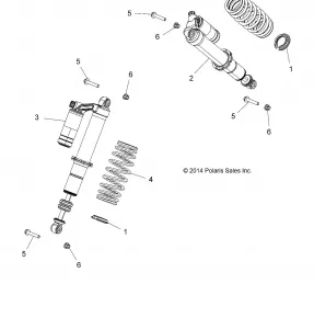 SUSPENSION, FRONT SHOCK MOUNTING - Z15VBA87AJ/LJ/E87AK/AM/AT/LT/AL/AV (49RGRSHOCKMTG15RZR900)