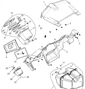 BODY, DASH AND GLOVEBOX - Z15VDE99AT/AL/AV/AW/LP/EW/AO/AP/AZ/NV/NW/K99AA/AU (49RGRDASH151000)