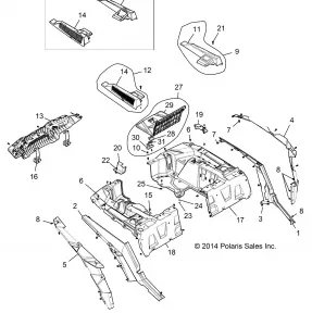 BODY, REAR RACK AND FENDERS - Z15VDE99AT/AL/AW/LP/EW/AO/AP/AZ/NV/NW/K99AA/AU (49RGRRACKMTG151000)