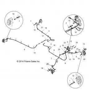 BRAKES, BRAKE LINES AND MASTER CYLINDER - Z15VDE99AT/AL/AV/AW/LP/EW/AO/AP/AZ/NV/NW/K99AA/AU (49RGRBRAKELINES151000)