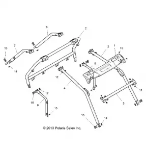 CHASSIS, CAB Рама - Z15VDE99AT/AL/AV/AW/LP/EW/AO/AP/AZ/NV/NW/K99AA/AU (49RGRCAB14RZR1000)