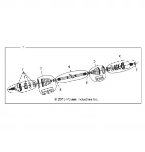 DRIVE TRAIN, FRONT HALF SHAFT - Z15VDE99AT/AL/AV/AW/LP/EW/AO/AP/AZ/NV/NW/K99AA/AU (700287)