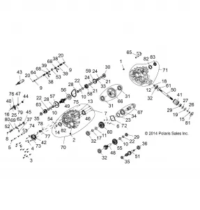 DRIVE TRAIN, MAIN GEARCASE INTERNALS - Z15VDE99AL (49RGRGEARCASE1333365)