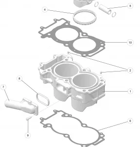 ENGINE, CYLINDER AND PISTON - Z15VDE99AT/AL/AV/AW/LP/EW/AO/AP/AZ/NV/NW/K99AA/AU (49RGRCYLINDER14RZR1000)