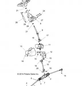 STEERING, STEERING ASM. - Z15VDE99AT/AL/AV/AW/LP/EW/AO/AP/AZ/NV/NW/K99AA/AU (49RGRSTEERING151000)