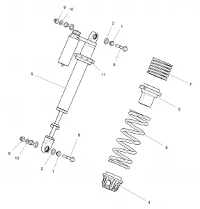 SUSPENSION, FRONT SHOCK MOUNTING - Z15VDE99AT/AL/AV/AW/LP/EW/AO/AP/AZ/NV/NW/K99AA/AU (700035)