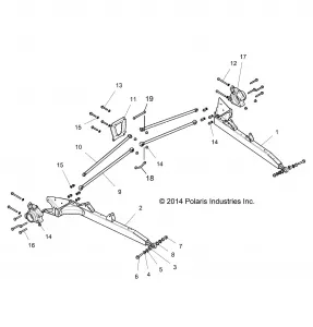 SUSPENSION, REAR CONTROL ARMS - Z15VDE99AT/AL/AV/AW/LP/EW/AO/AP/AZ/NV/NW/K99AA/AU (49RGRSUSPRR151000)