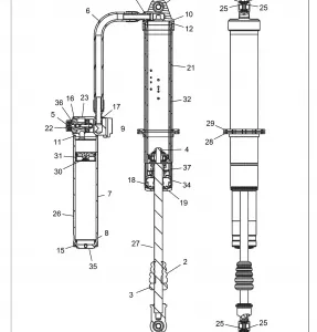 SUSPENSION, REAR SHOCK MOUNTING (7044373) - Z15VDE99AT/AL/AV/AW/LP/EW/AO/AP/AZ/NV/NW/K99AA/AU (700207)