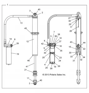 SUSPENSION, REAR SHOCK - Z15VDE99AT/AV/AW/LP/EW/AO/AP/AZ/NV/NW/K99AA/AU (49RGRSHOCKRR7044376)