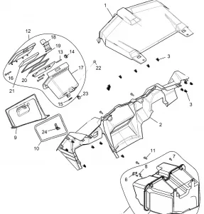 BODY, DASH AND GLOVEBOX - Z15VFE99AT/AV/AP (700079)