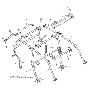 CHASSIS, CAB Рама - Z15VFE99AT/AV/AP (49RGRCAB1410004)