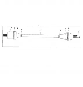 DRIVE TRAIN, FRONT HALF SHAFT - Z15VFE99AT/AV/AP (49RGRSHAFTDRV1510004)