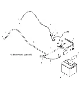 ELECTRICAL, BATTERY - Z15VFE99AT/AV/AP (49RGRBATTERY14RZR1000)