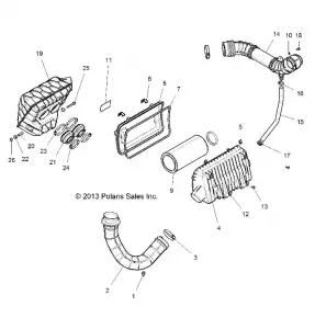 ENGINE, Впуск SYSTEM - Z15VFE99AT/AV/AP (49RGRAIRBOX14RZR1000)