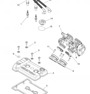 ENGINE, THROTTLE Кузовные детали AND Клапанная крышка - Z15VFE99AT/AV/AP (49RGRTHROTTLEКузовные детали1510004)