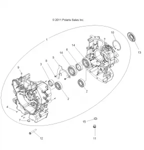 ENGINE, Картер - Z16VHA57A2/EAK/AS (49RGRКартер12RZR570)