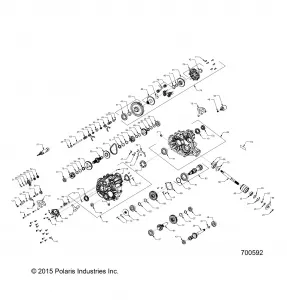 DRIVE TRAIN, MAIN GEARCASE - Z16VHA57FJ (700592)