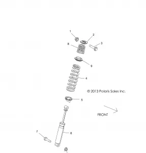 SUSPENSION, REAR SHOCK MOUNTING - Z16VHA57FJ (49RGRSHOCKMTGRR14RZR570)