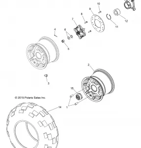 WHEELS, REAR - Z16VHA57FJ (700602)