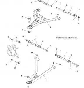 SUSPENSION, FRONT CONTROL ARMS - Z16VA87 ALL OPTIONS (49RGRSUSPFRT15Z90050)